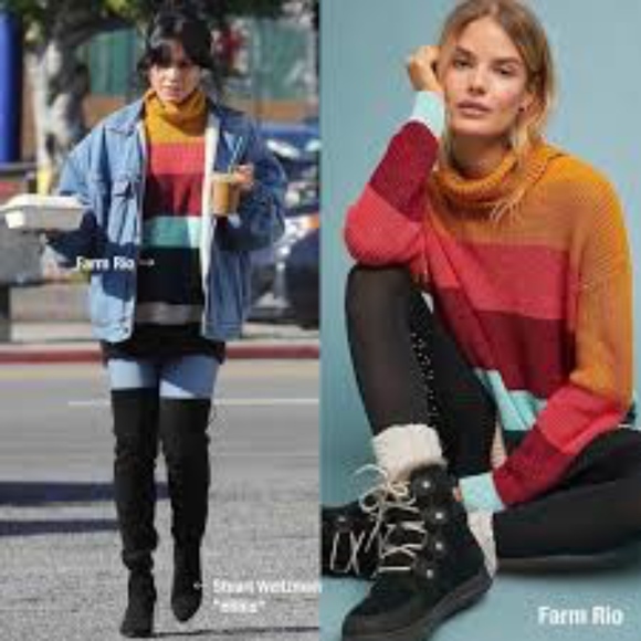 Anthropologie Farm Rio Boldly Striped Cotton Knit - Picture 3 of 8